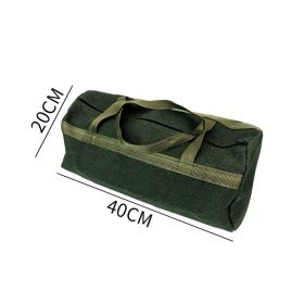 Large  Canvas Electrician's Tool Bag Wear-resistant Portable (Option: Round bag 40x20 cm)